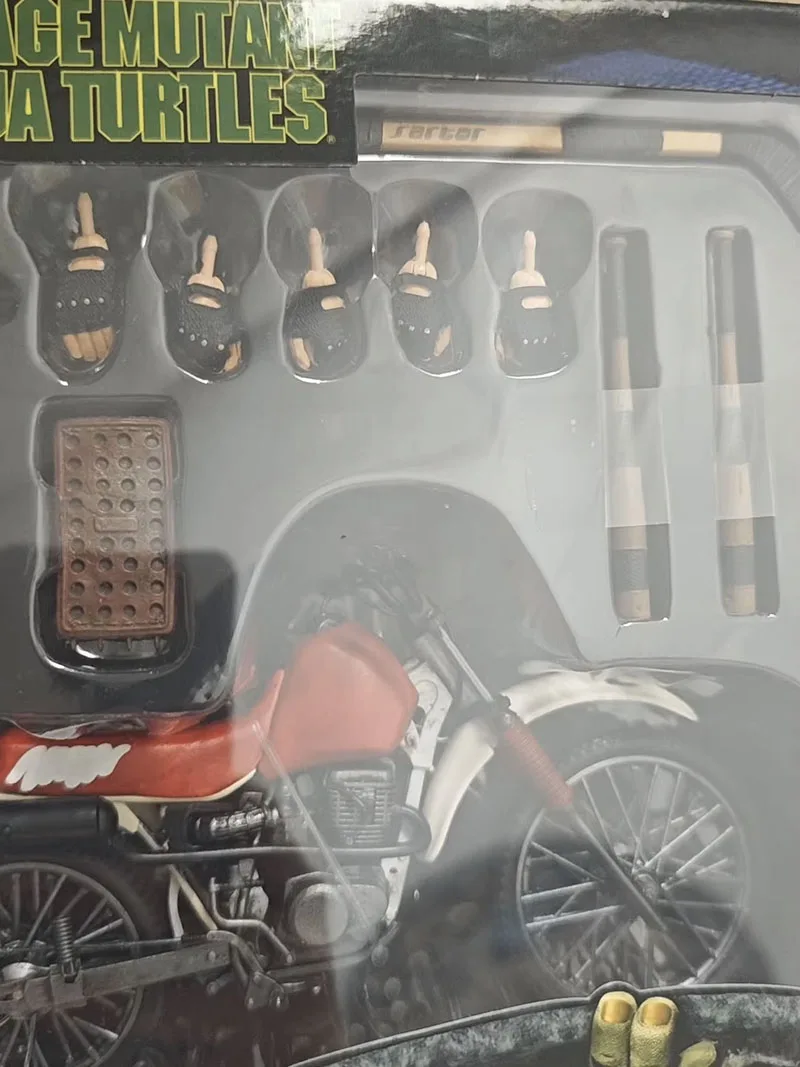 كاسي جونز مع شخصية الدراجة الترابية NECA 54514 في سن المراهقة متحولة نينجا السلاحف عمل التماثيل أنيمي TMNT نموذج الطرفية 7 بوصة هدية #4