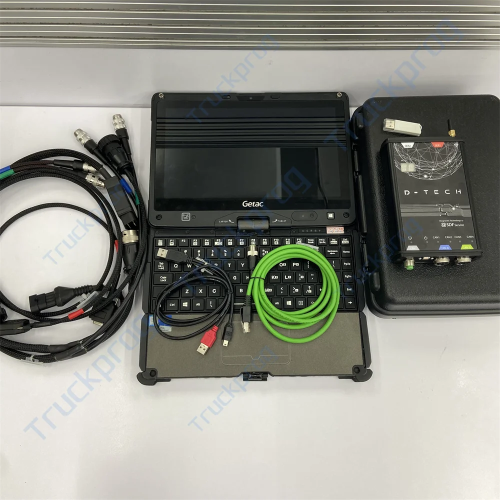 Getac Laptop for D-Tech Dongle Diagnosis Cable Serdia4.0 DTech SDF for deutz Decom Fahr Tractor SerDia 4.0 Eol Diagnostic Tool