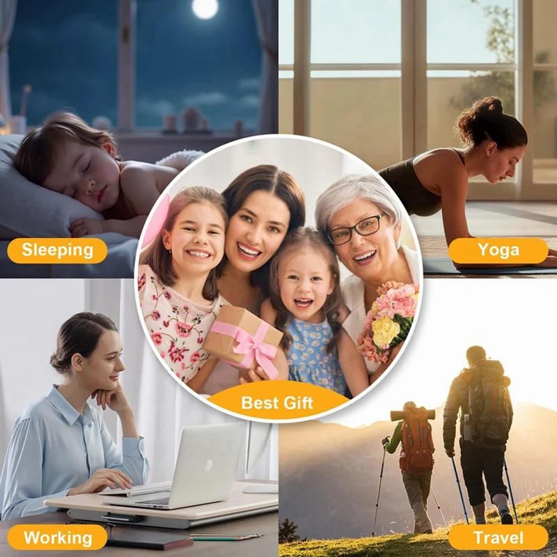 White Noise Machine Portable Sleep Sound Machine With26 Soothing Sounds Andnight Lights Sound Therapy Forhome, Travel