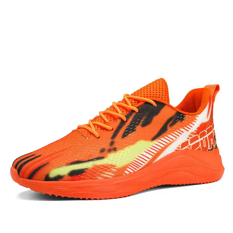 Rubber Sole Lace Up Mens Sneakers Black Woven New Fast Shoes Husband Shoes Sport Of Famous Brands Character Best-selling