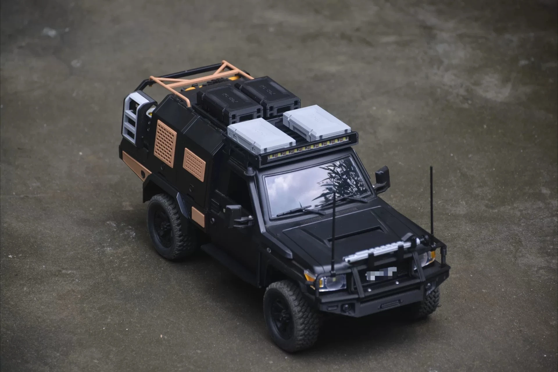 RC Crawler Bull Bar Set Custom Mod Kit For MN82S 1/12 Off‑Road Truck With Fog Lamp Side Step DIY Decor Upgrade Spare Accessory