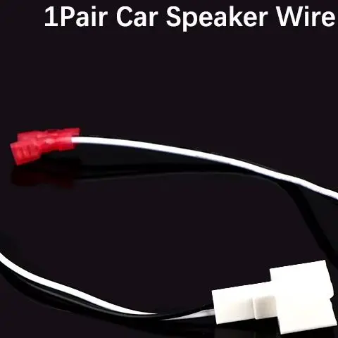 1Pair Car Tweeter Dash Front Speaker Wire Harness Adapter Cable Connector Wiring Cable For Nissan Renault Series Speaker