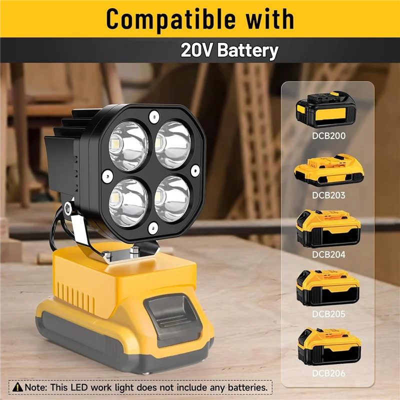 

A69P-LED Work Light Battery Cordless Work Light