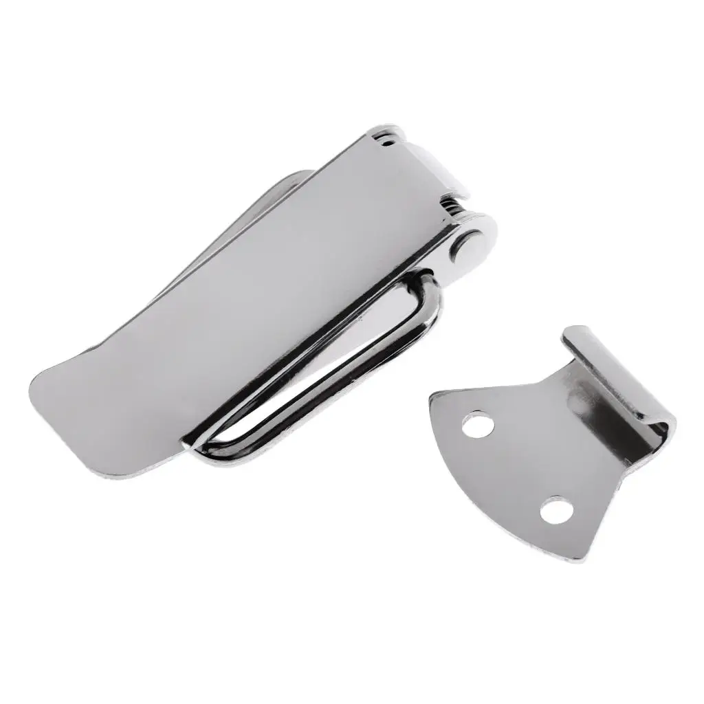 Anti Rattle Latch Marine Stainless for Boat Door Hatch Locker Clamp Silver Hardware for Deck