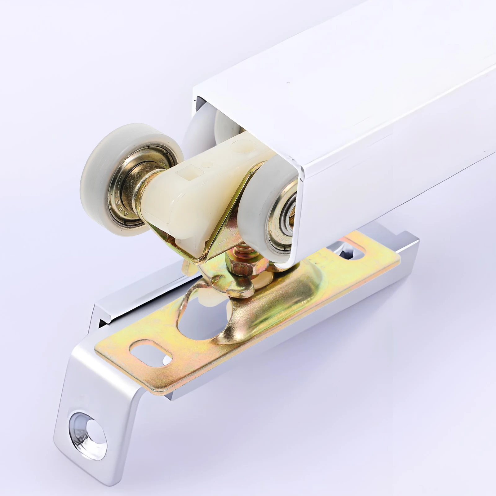 

2pcs Silent Nylon Sliding Pulleys for Glass Doors Smooth Quiet Rollers Durable Cabinet Barn Wheels Hardware Replacement