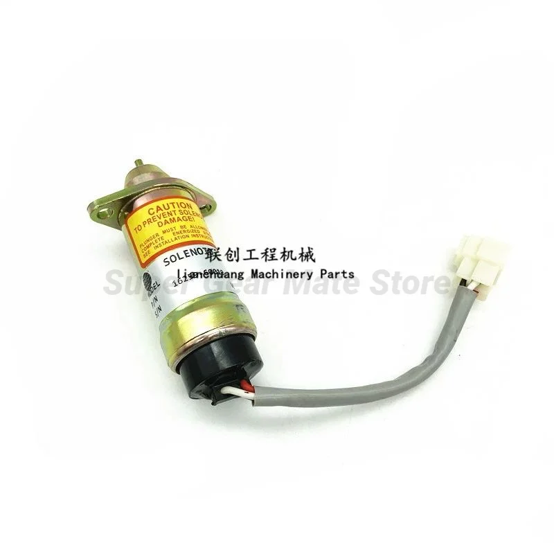 For Hitachi Kubota KX V1505/D1105 Stall solenoid valve 16259-60010 Flame extinguisher switch oil cut-off solenoid valve