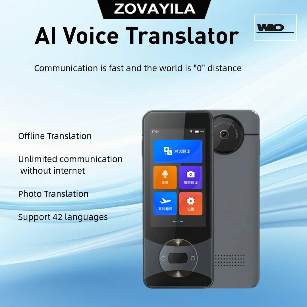 Portable intelligent Voice two-way translator Business Education Study Abroad travel Offline translation of multiple languages