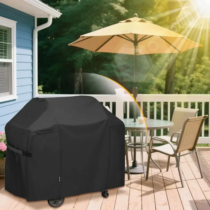 

Barbecue Grill Cover Anti-UV Barbecue Dust Cover Heavy Duty Waterproof 420D Oxford Shield For Backyard Patio Camping Grilling
