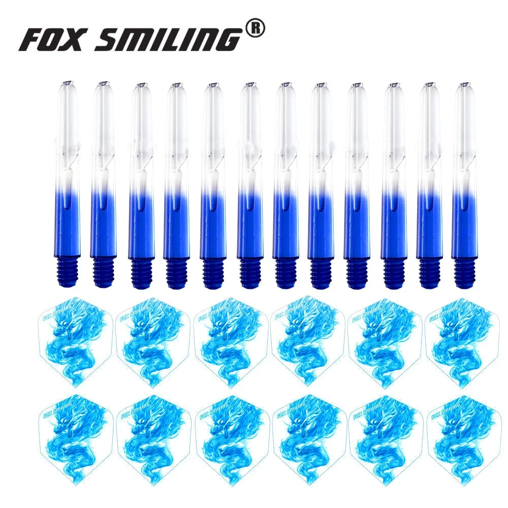 ثعلب مبتسمة 12 قطعة نايلون ثبة مهاوي مع 12 قطعة السهام رحلات السهام #4