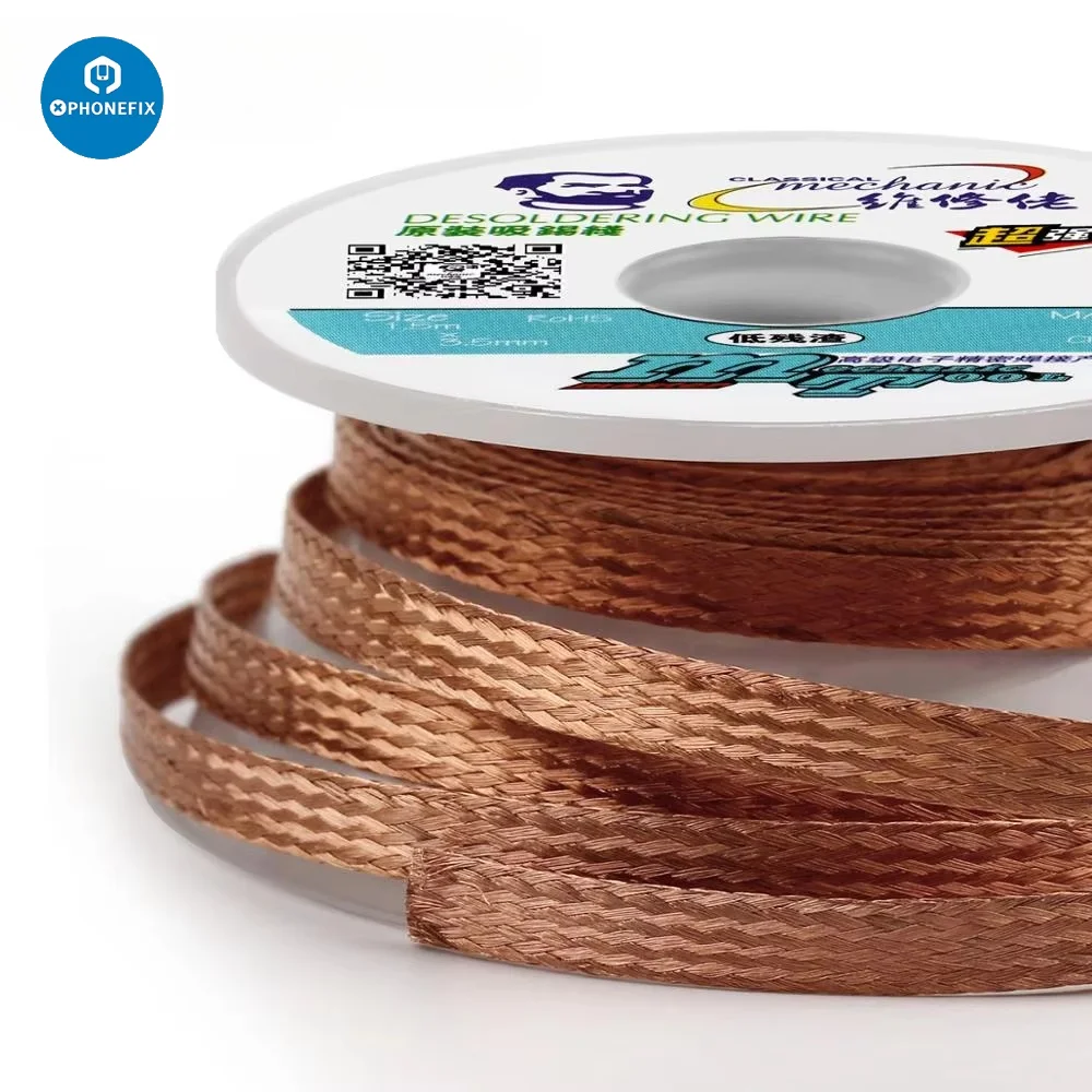 ช่าง1.5Mm 2Mm 2.5Mm 3Mm 3.5Mm สายเชื่อม Desoldering Braid Solder Remover สายไฟ flux BGA Repair เครื่องมือ