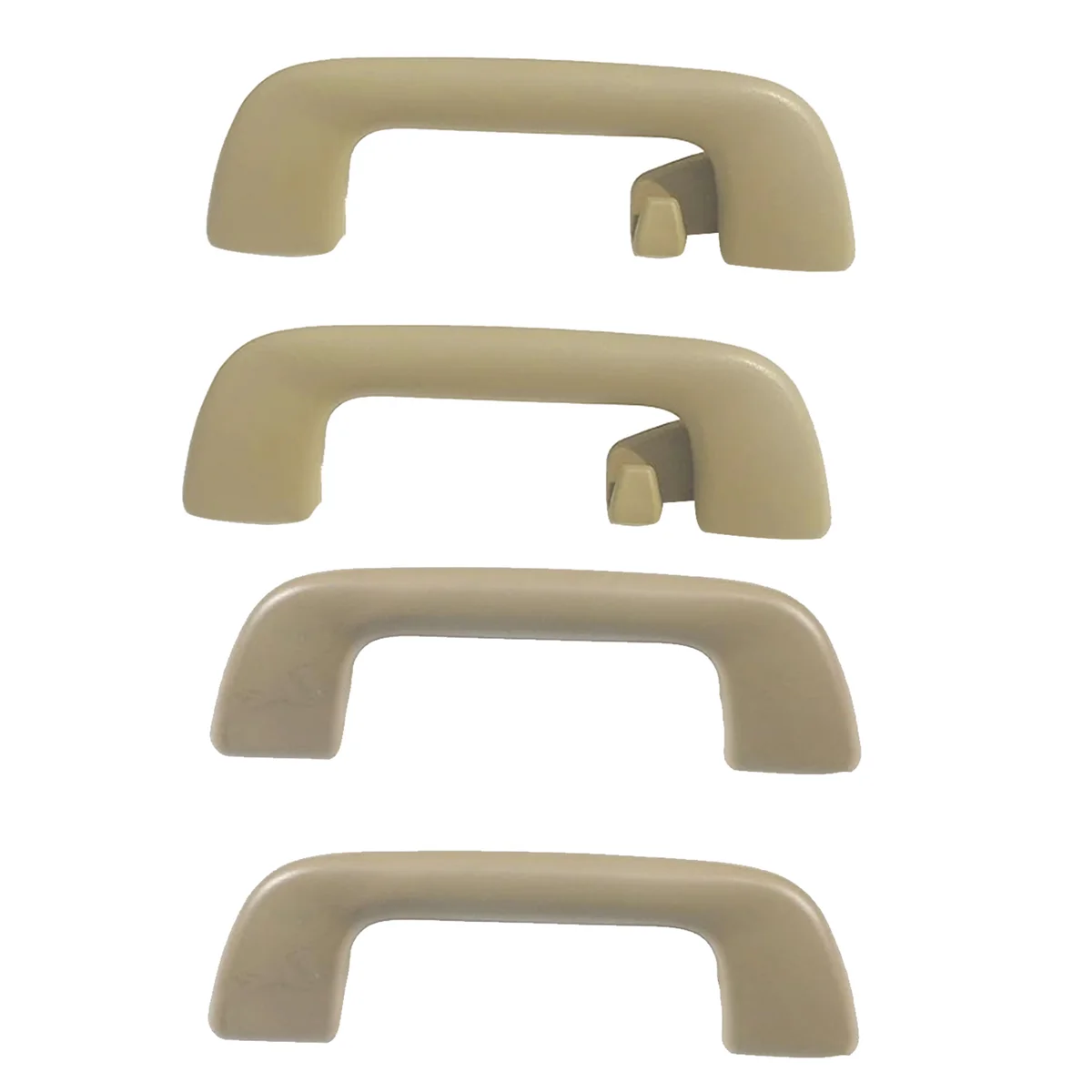 4Pcs Car Inner Roof Armrest Ceiling Pull Handle Door Safety Handle with Hook 74610-52020 for Toyota Corolla Yaris Beige