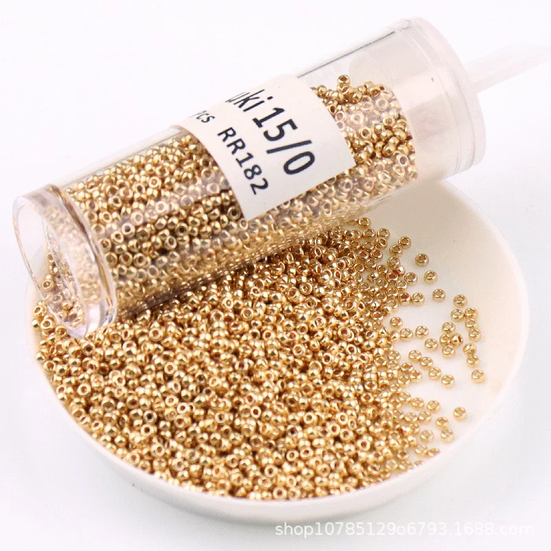 TOHO Colorfast Gold & Silver Plated Glass Seed Beads DIY Jewelry Beads for Handmade Accessories
