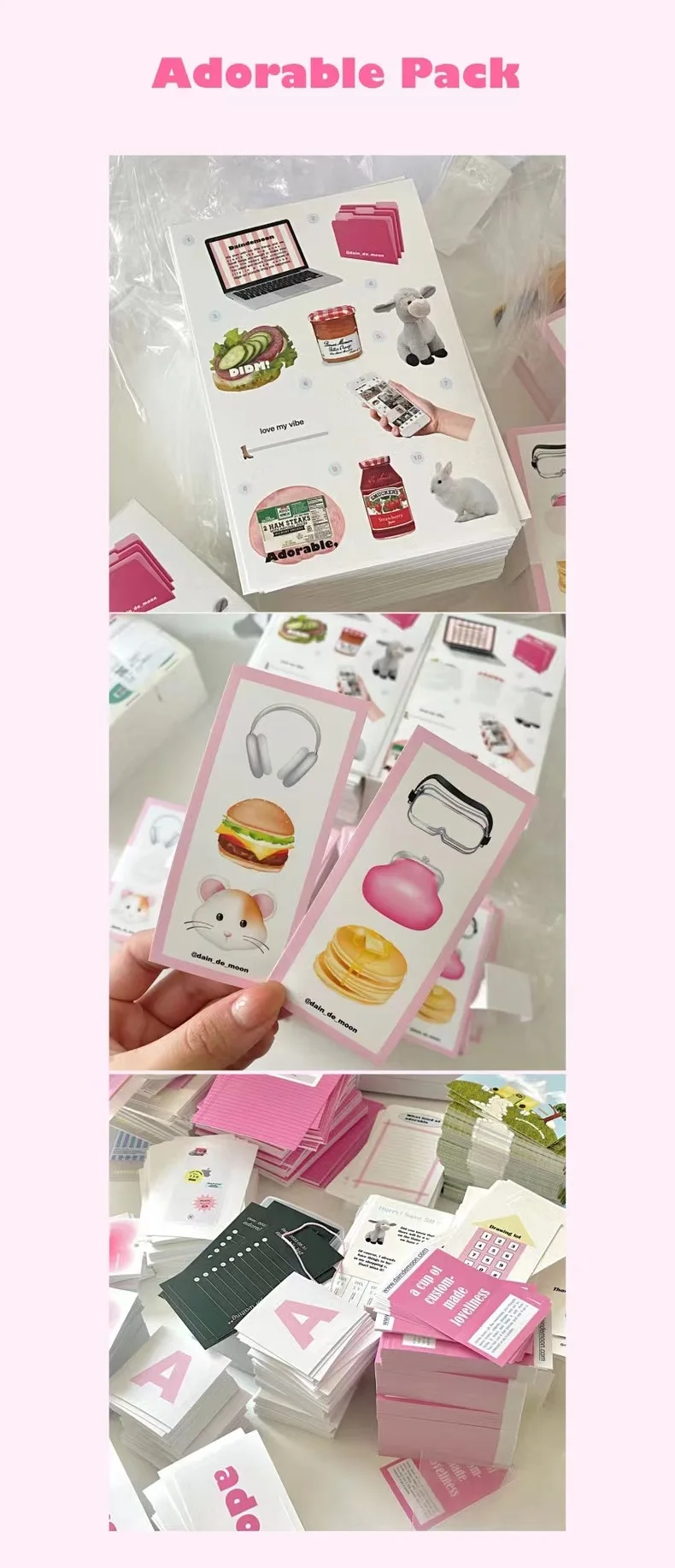 Sharkbang Komplettset OAB Aufkleber Moodpack Dekorative Papiermaterialien INS Koreanisches Tagebuch Scrapbooking Dekor Aufkleber Zubehör Set – Detail 15