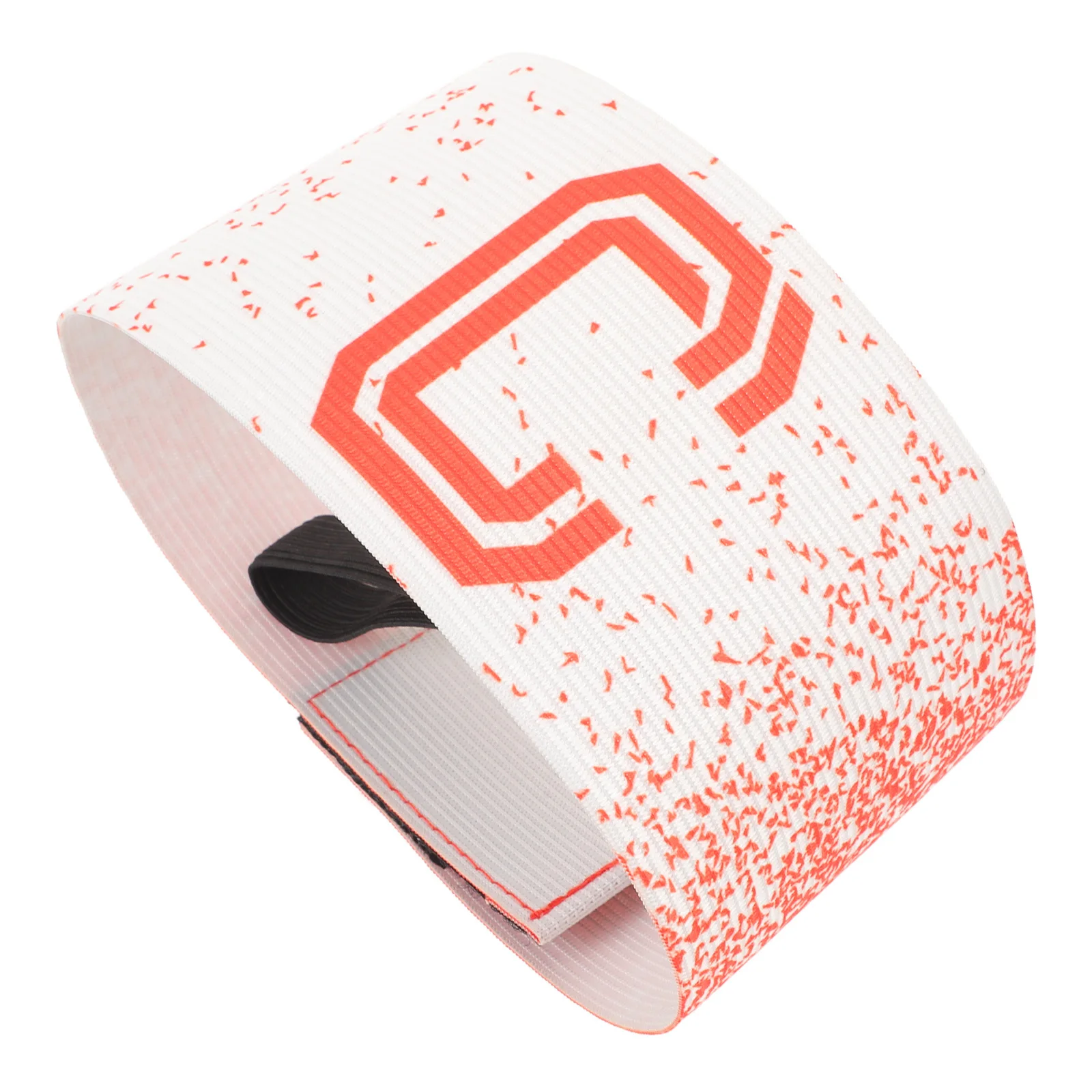 

Soccer Captain Armband Vibrant Orange White Star Pattern Elastic Adjustable Fit for Adult Youth Competitive High