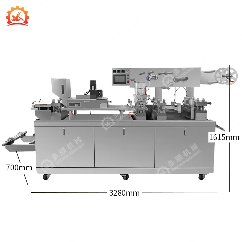 DPP-260 CE ISO Rapid Universal Food Grade Candy Jam Honey Automatic Alu Blister Packing Machine