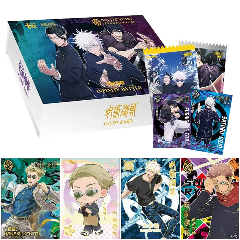 

Jujutsu Kaisen Collection Card Adventure Fantasy Anime Protagonist Itadori Yuji Fushiguro Megumi High-quality Cards Peripheral