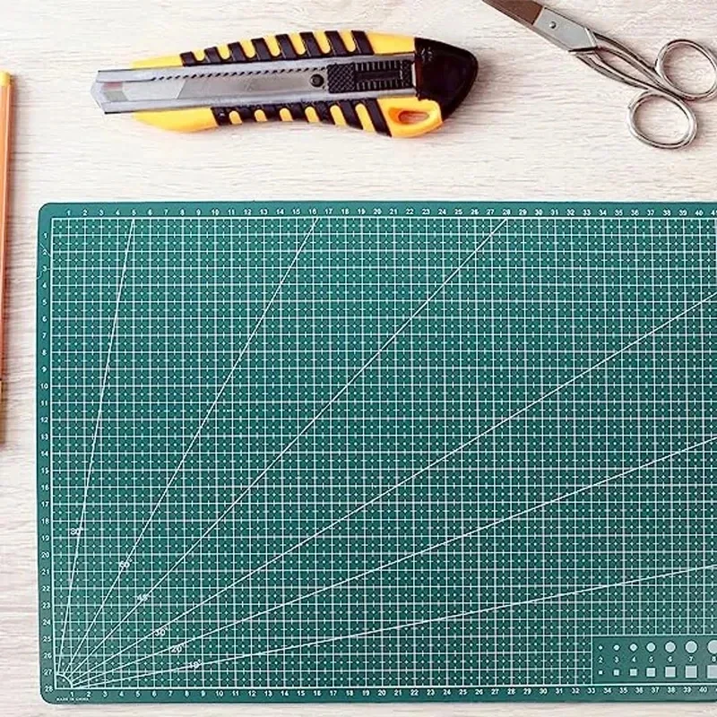 A3/A4 Cutting Board Grid Line Self-healing Cutting Board Craft Card Multicolor Double-sided Desktop Manual Cutting Pad