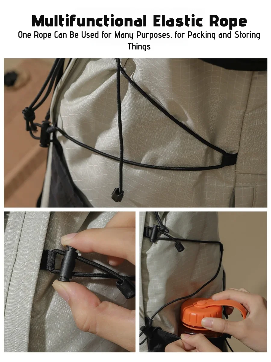 حقيبة ظهر مقاومة للماء X-PAC خفيفة الوزن للسفر والمشي لمسافات طويلة مع حجرة كمبيوتر محمول وجيوب تخزين متعددة