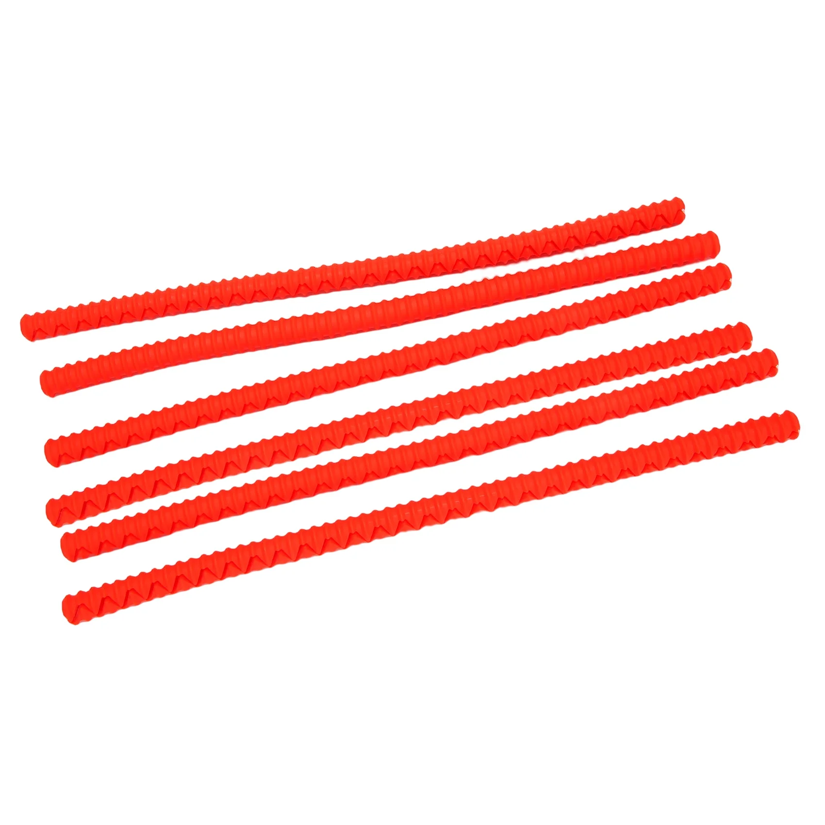 Silicone Oven Rack Guards 6 Pack,Oven Rack Edge Protector Guard Cover,14 Inch Long,Prevent Hand/Arm Against Burns(Red)