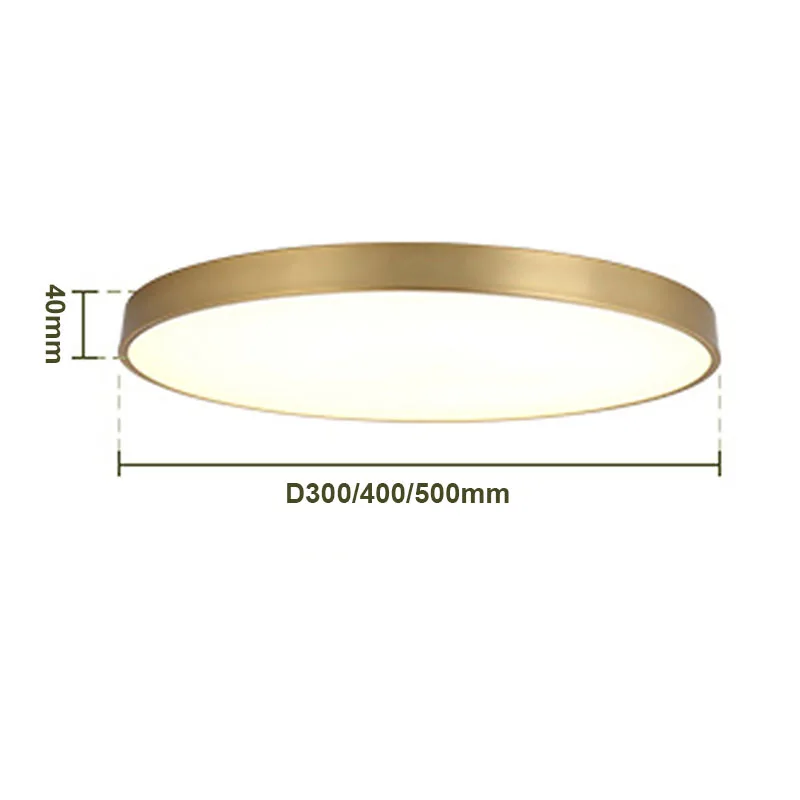 الذهب الأمريكي الرجعية جولة ديكور المنزل مصباح النمط الأوروبي الفاخر غرفة المعيشة غرفة الطعام الأسود LED النحاس أضواء السقف الفن