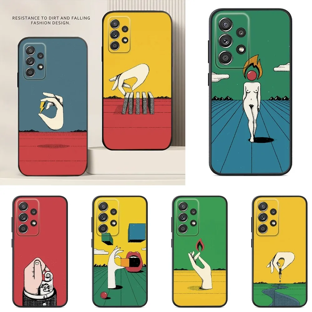 

The Palm of Your Hand Phone Case For Samsung S24,S23,S22,S21,S20,S10,S10E,S9 Plus FE Note 20 Ultra 10,9 Plus Black Case