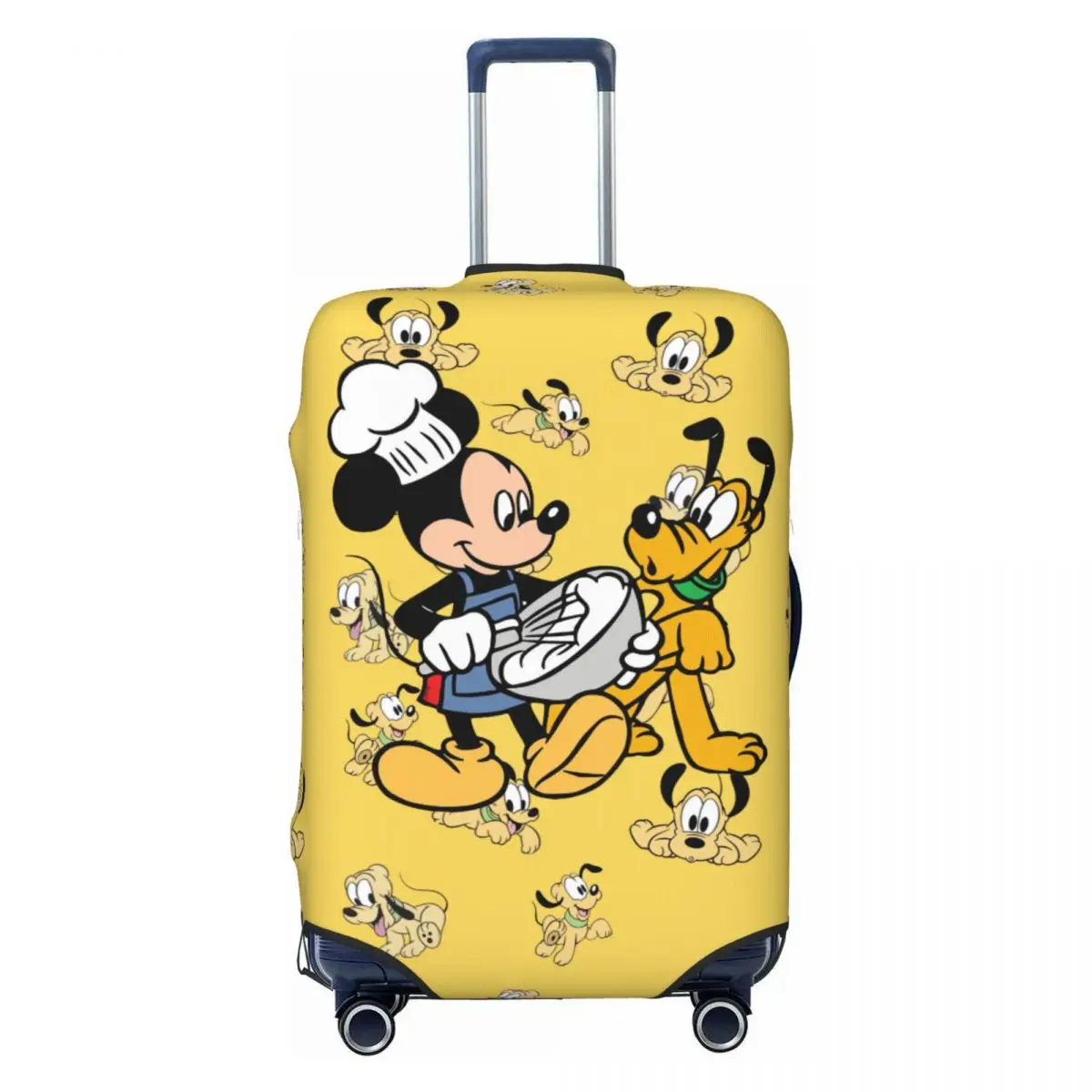 

Эластичный защитный чехол для чемодана с рисунком P-Pluto, подходит для чемоданов 18-32 дюймов