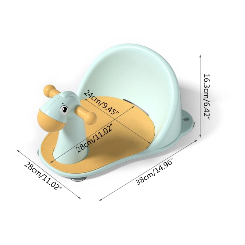 새로운 아기 욕조 지원 작은 말 디자인 보육 보육원을 위한 아기 목욕 의자 PP