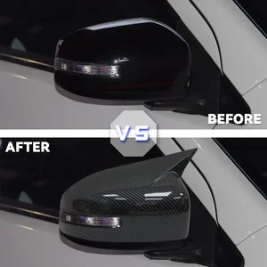 غطاء مرآة الرؤية الخلفية للباب الجانبي ، اكسسوارات تصميم السيارة ، قطع غيار السيارات لميتسوبيشي لانسر X10 EX EVO 2013-2016 6 غطاء مرآة لانسر للمبيعات الرئيسية - No5