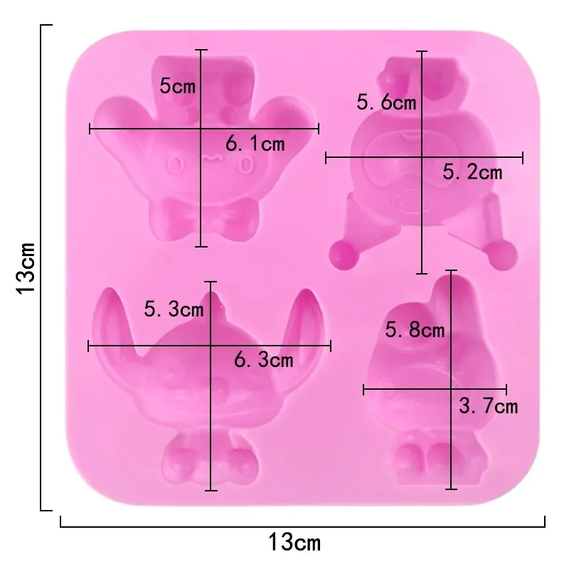 Food Grade Silicone Mold My Melody Cinnamoroll Summer Diy Ice Chocolate Cake Baking Shape Fixation Tool Heat-Resistant
