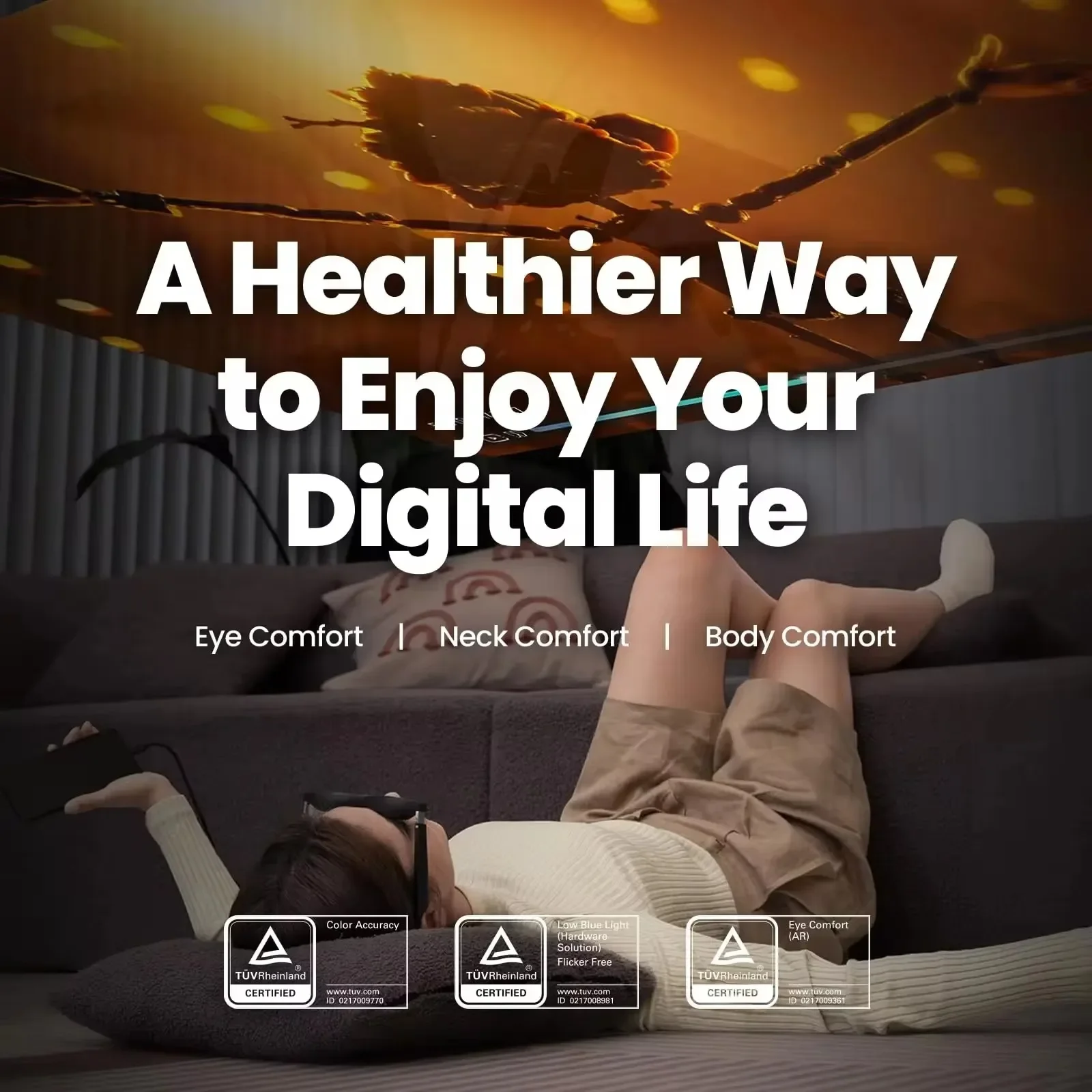 XREAL Air 2 Intelligent AR Glasses Handheld Device Directly Connected To VR Glasses Drone Space