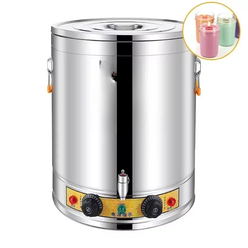 Wholesale Silver Stainless Steel Commercial 30L-80L Wax Melter for Candle Making Electric Candle Melting Pot