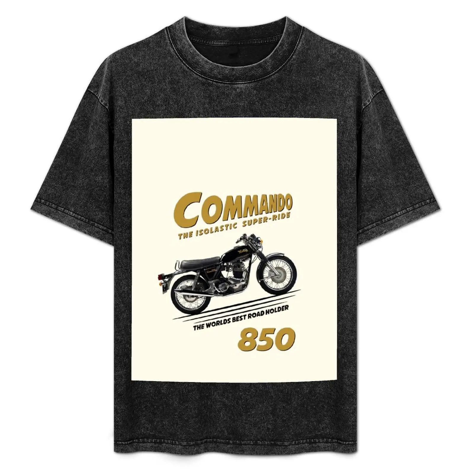 The Commando 850 T-Shirt summer 2025 shirts graphic tees Blouse luxury clothing labubu mens workout shirts