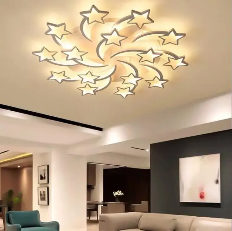 

Children's Room Star Light Creative Master Bedroom Light Simple Modern Living Room Light Led Ceiling Light Room Light