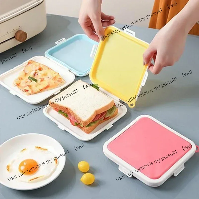 

Portable sandwich boxes, reusable silicone sandwich boxes, eco-friendly lunch food containers
