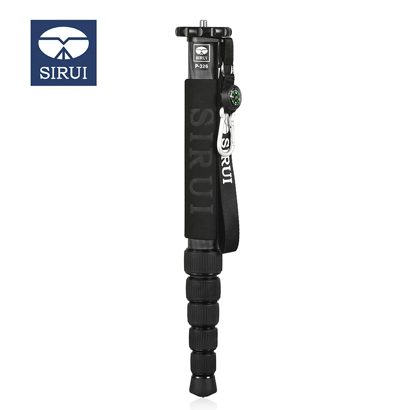 Sirui P-326 P326 Monopod Professional Carbon Fiber Portable Monopod 6 Section