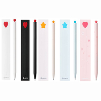 Kaco Cute Gel Pens , FIRST Heart & Star Smooth Writing Pen Set with Extra 2 Black Refills, Simply Elegant Holiday Gifts ручки