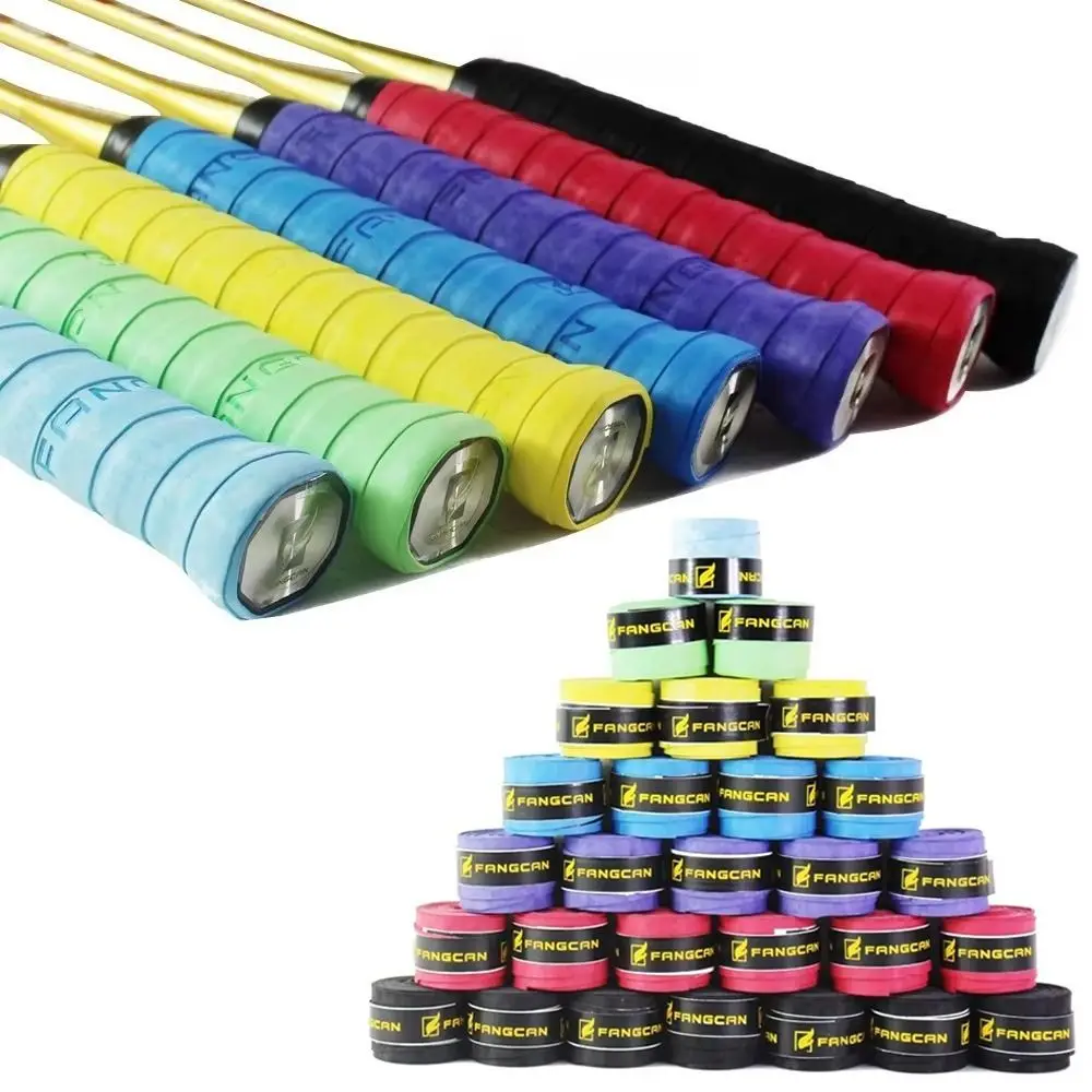 Hand Wrap Grip Racquet Grip Tape PU Velvet Touch Racket Overgrip Dry Feel Moisture Absorbing Badminton Grip Tape Tennis Racquets