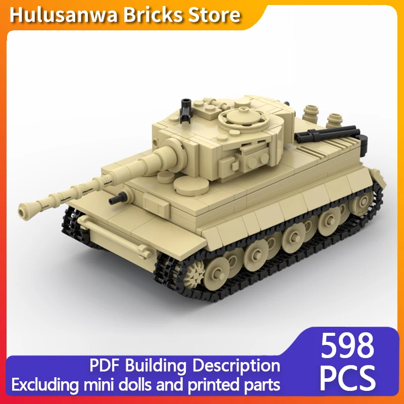 

Tiger 131 WW2 Military Tanks Model MOC Building Bricks War Equipment Modular Technology Gifts Holiday Assemble Children Toy Suit