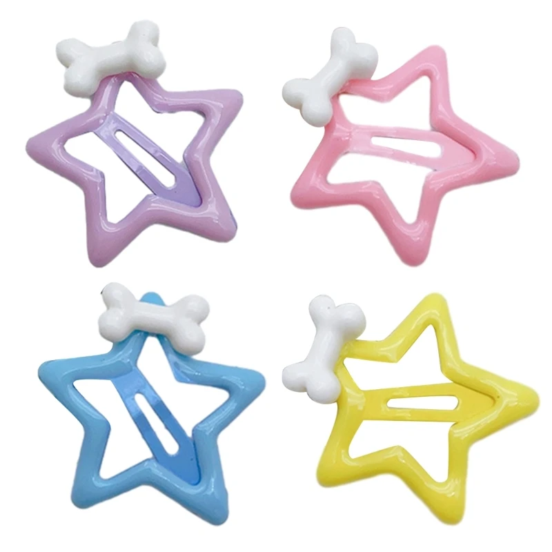 

Alloy Pentagrams Hair Clips Star Barrettes Little Girl Clip Hair Decoration