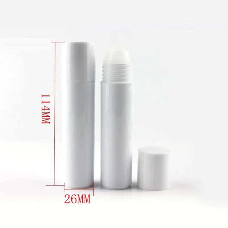 24 stücke 30ml kosmetik flüssigkeit rolle auf kunststoff ätherische öl flaschen leere parfüm flasche roller 1 oz roll-auf glatte behälter