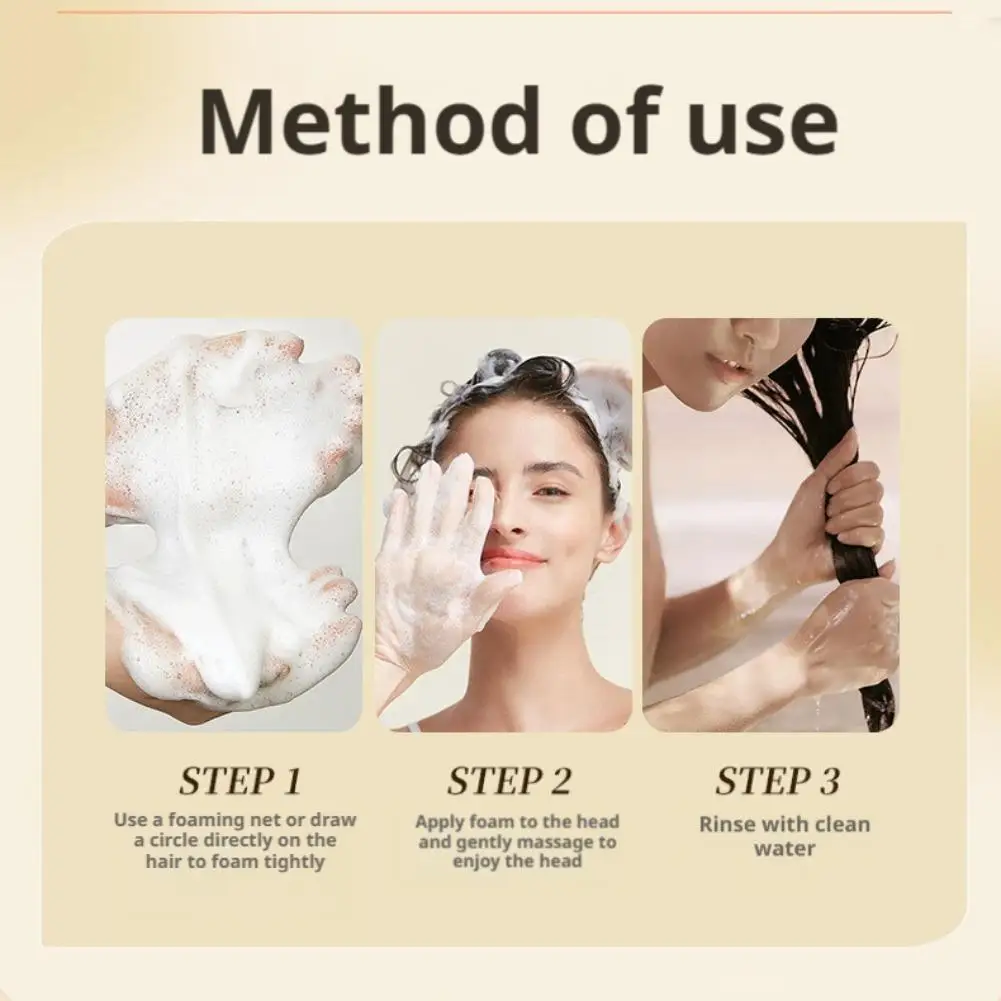 صابون شامبو للشعر مصنوع يدويًا مع بوليغونوم مولتيفلوروم وجوهر الجينسنغ يرفع شعرًا أسودًا سميكًا ومضاد للقشرة #6