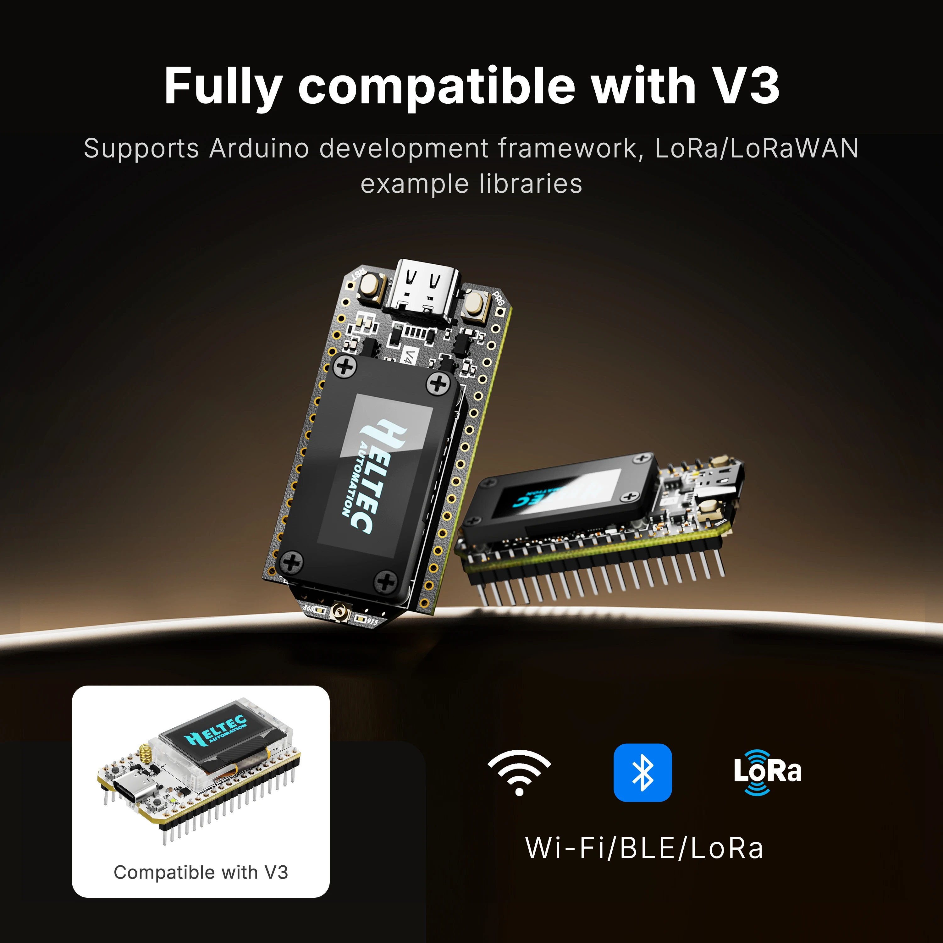 WiFi LoRa 32 V4 ESP32 Bluetooth WIFI Development Board with 0.96-inch OLED Screen ESP32-S3R2 Low-Power IoT Development Board