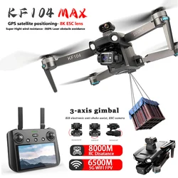 KF104 MAX GPS Drone 8K Professional 3-Axis Gimbal Helicopter Obstacle Avoidance 8KM EIS Drones With Camera Foldable RC Quadcopte