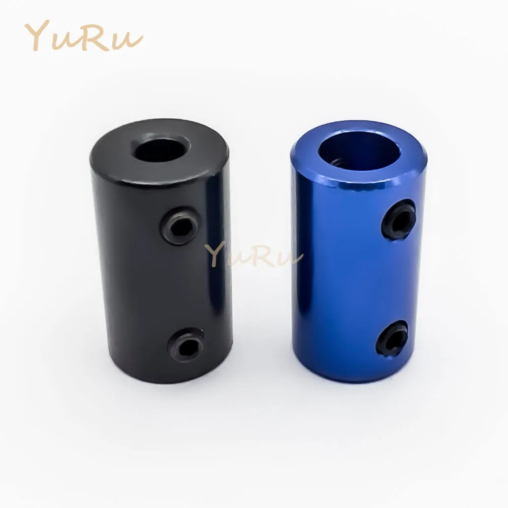 1PCS D14L25 Rigid Top Wire Coupling Aluminum Alloy Bore 3/4/5/6/6.36/7/8mm D14 L25 Shaft CNC Jaw Shaft Motor Coupling Black/Blue