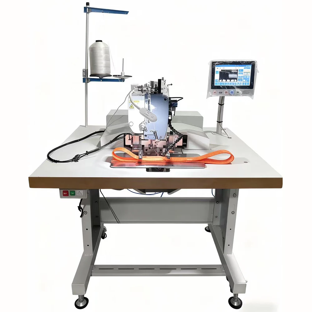 New Industrial Heavy Duty Automatic Computerized Programmable High-Speed Single Needle Flat-Bed Sewing Machine With Motor