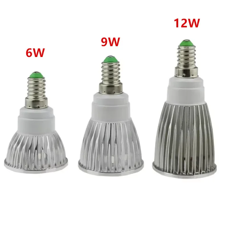 1X عالية التجويف E14 LED COB الأضواء 6 واط 9 واط 12 واط عكس الضوء AC12V 110 فولت 220 فولت LED بقعة ضوء لمبة الإضاءة مصباح دافئ/أبيض بارد #5