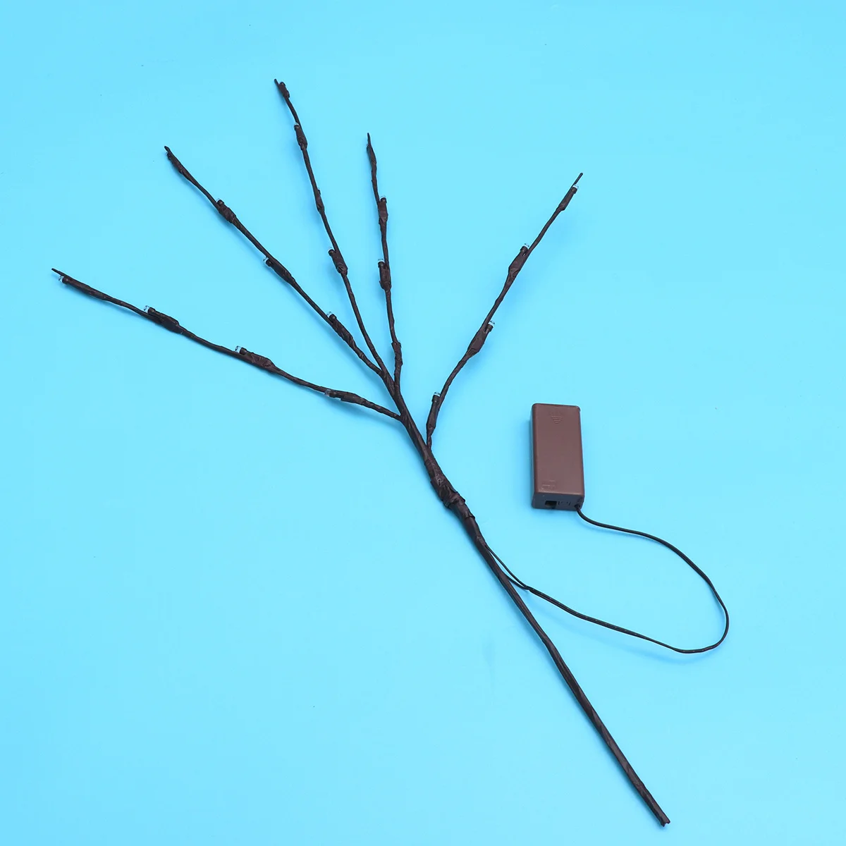 20 مصباحًا جميلًا لفرع شجرة محاكاة ضوء ليلي للمنزل وحفلات عيد الميلاد بأربعة ألوان مطلوبة