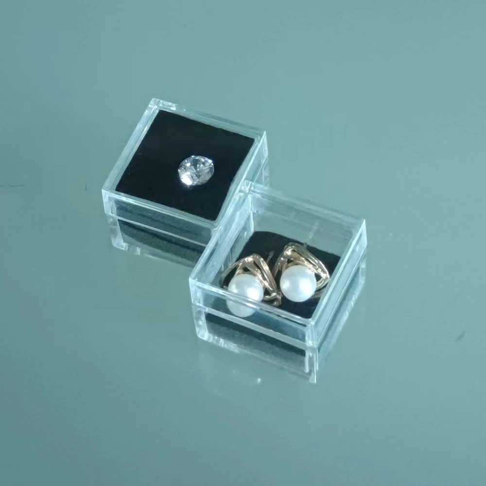 48Pcs Clear Jewelry Storage Box Loose Diamond Gemstone Beads Packaging Organizer for Ring Earrings Pearls Display Case Ziron Box