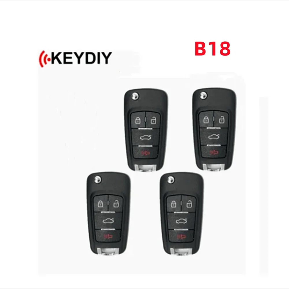 

4PCS/LOT KD B18 4 buttons KD Remote Control Universal Car Key KEYDIY B18 For KD900 KD-MAX KD-X2 Mini KD KEY