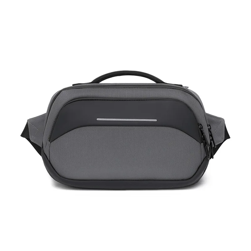 Ozuko Fanny Packs impermeáveis, Saco do telefone celular, Saco da cintura, Ao ar livre, Viagem curta, Masculino Peito Bolsas, Casual, Crossbody, Belt Bag, Moda